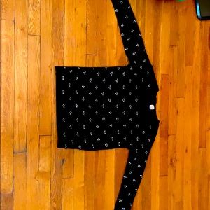 Black with detail cashmere sweater